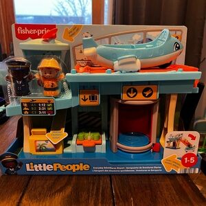 Fisher-Price Little People Airport Playset - Blue and Orange